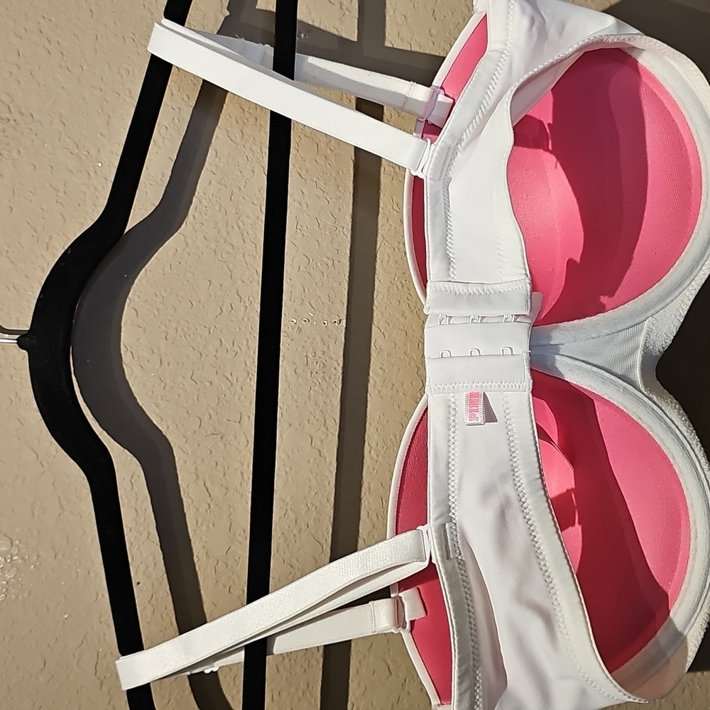 Victoria's Secret PINK Wear Everywhere Multi Way Bra White Size 34DD - Picture 4 of 4